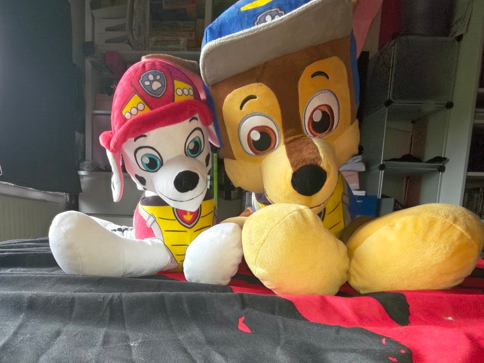 Paw Patrol knuffels: Chase en Marshall, Kinderen en Baby's, Speelgoed | Knuffels en Pluche, Gebruikt, Middelgroot (20 tot 80 cm)