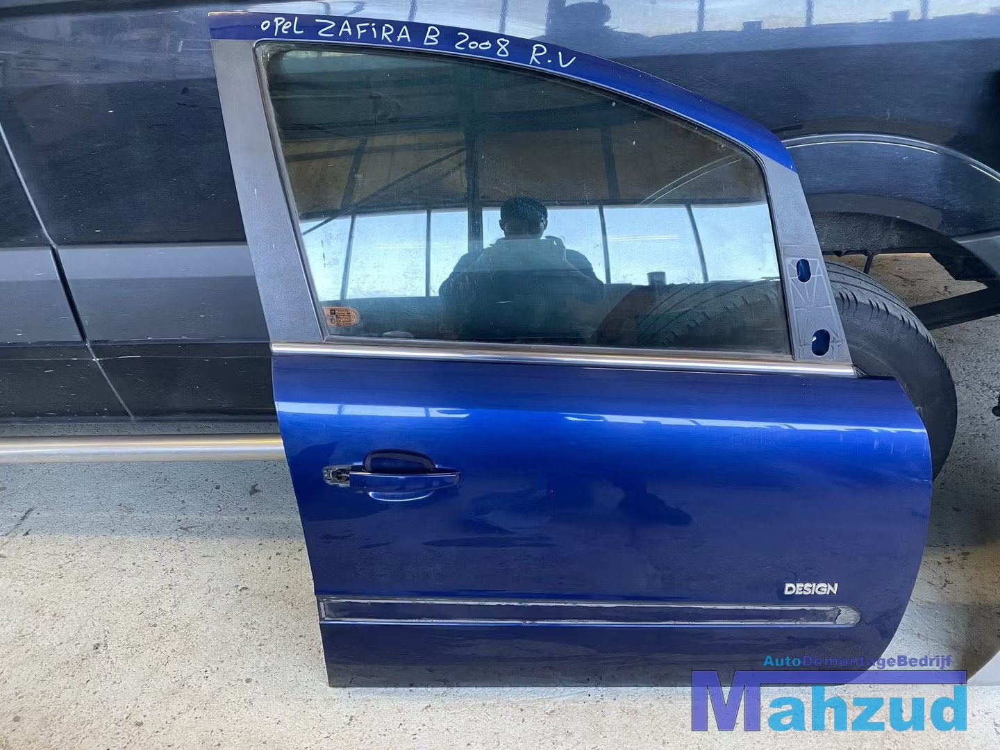 OPEL Zafira B blauw Z21B rechter rechts voor deur portier, Gebruikt, Deur, Opel Automobile GmbH, Ophalen of Verzenden