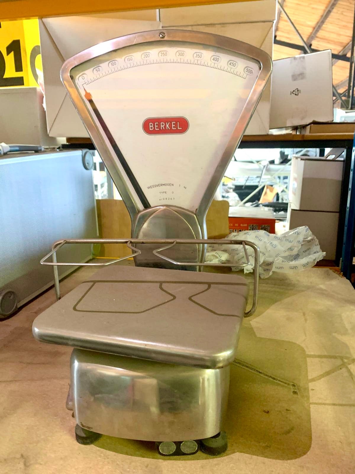 Vintage weegschaal Berkel, Witgoed en Apparatuur, Ophalen, Gebruikt, 500 gram of grover, Minder dan 10 kg