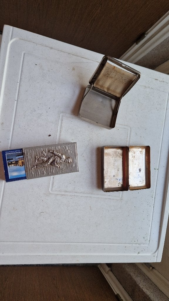 rokers accesoirres, verzilverde doosjes, Antiek en Kunst, Ophalen of Verzenden