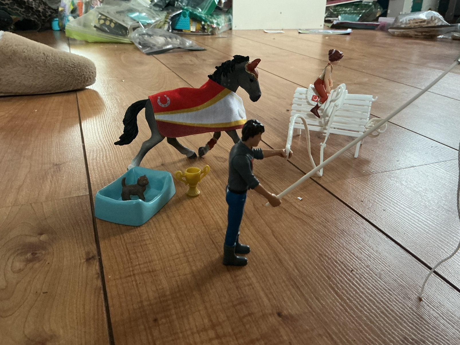 Schleich voltige set, Ophalen of Verzenden, Zo goed als nieuw