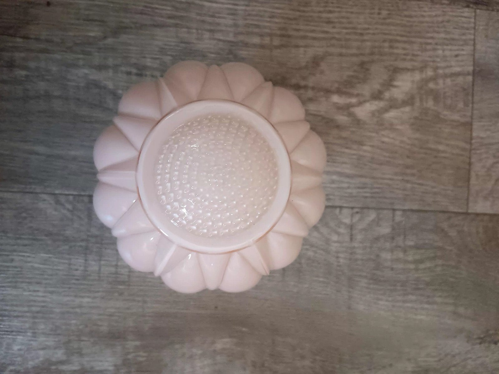 Vintage roze glazen Thabur, Ophalen of Verzenden