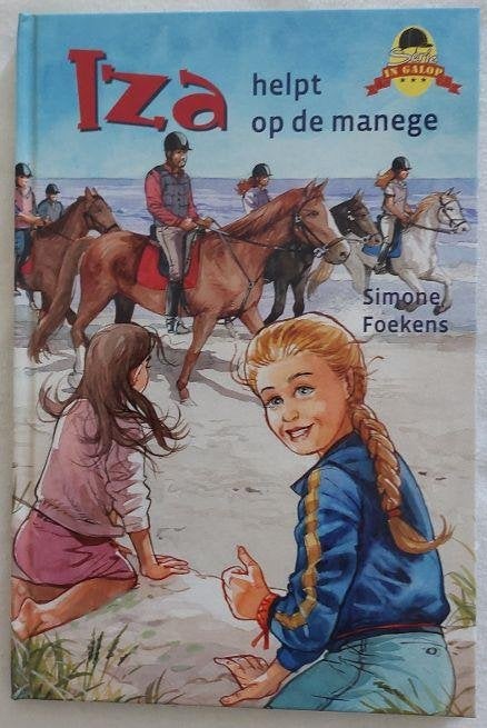 Simone Foekens: Iza helpt op de manege, Ophalen of Verzenden, Zo goed als nieuw, Fictie algemeen