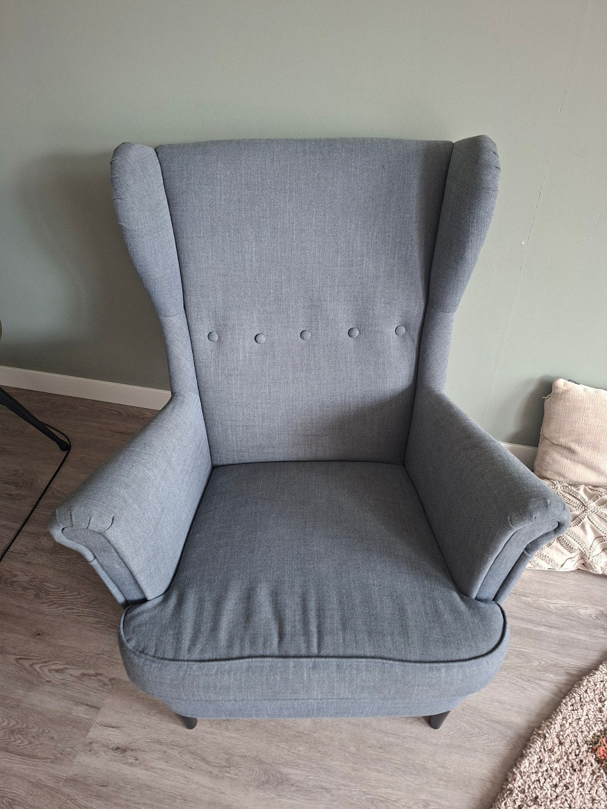 Stoel Strandmon Ikea grijs, Huis en Inrichting, Fauteuils, Ophalen, 75 tot 100 cm