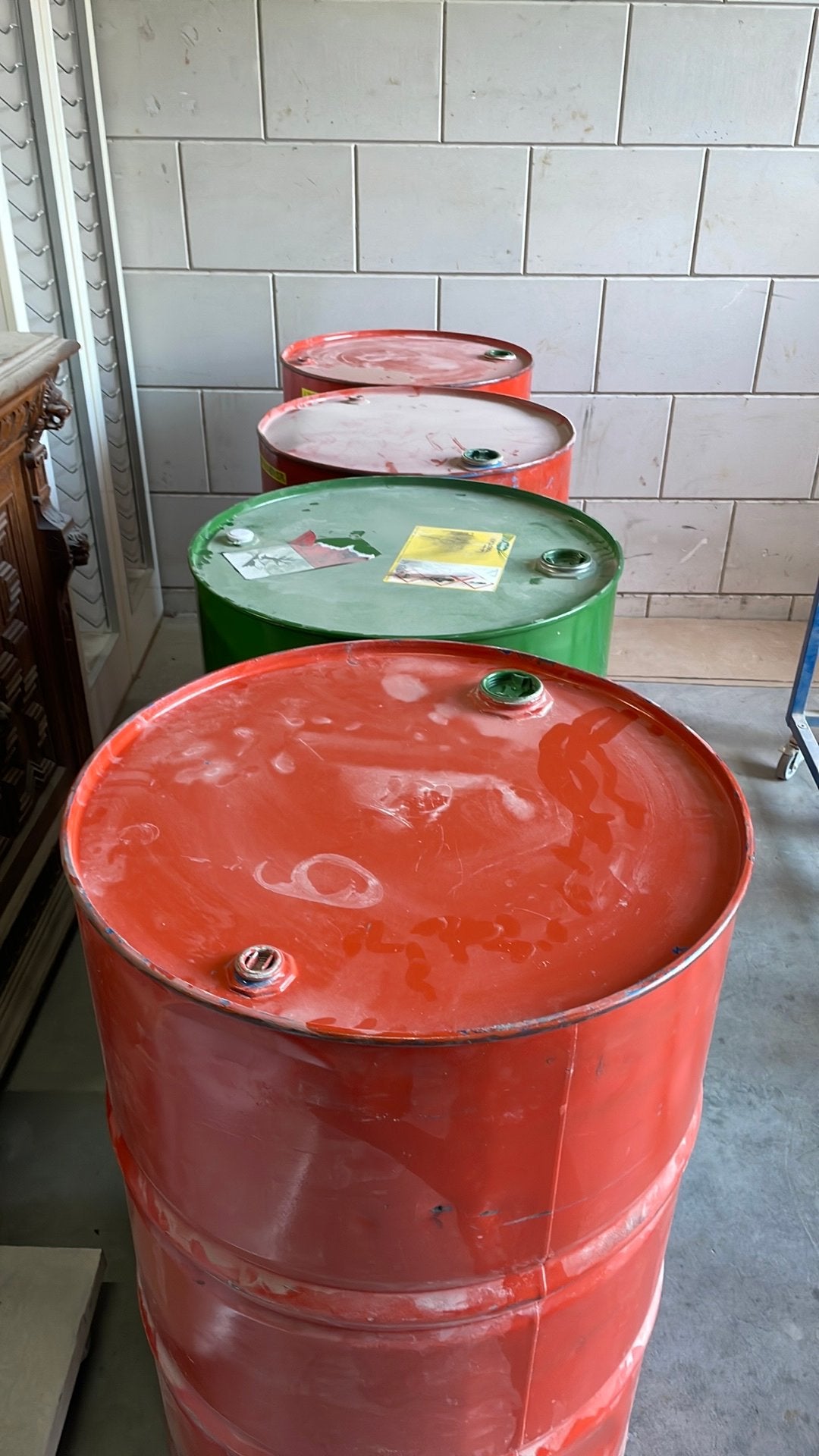 Gratis 200 li metalen ddrums 3 x of afval metaal, Ophalen, Gebruikt