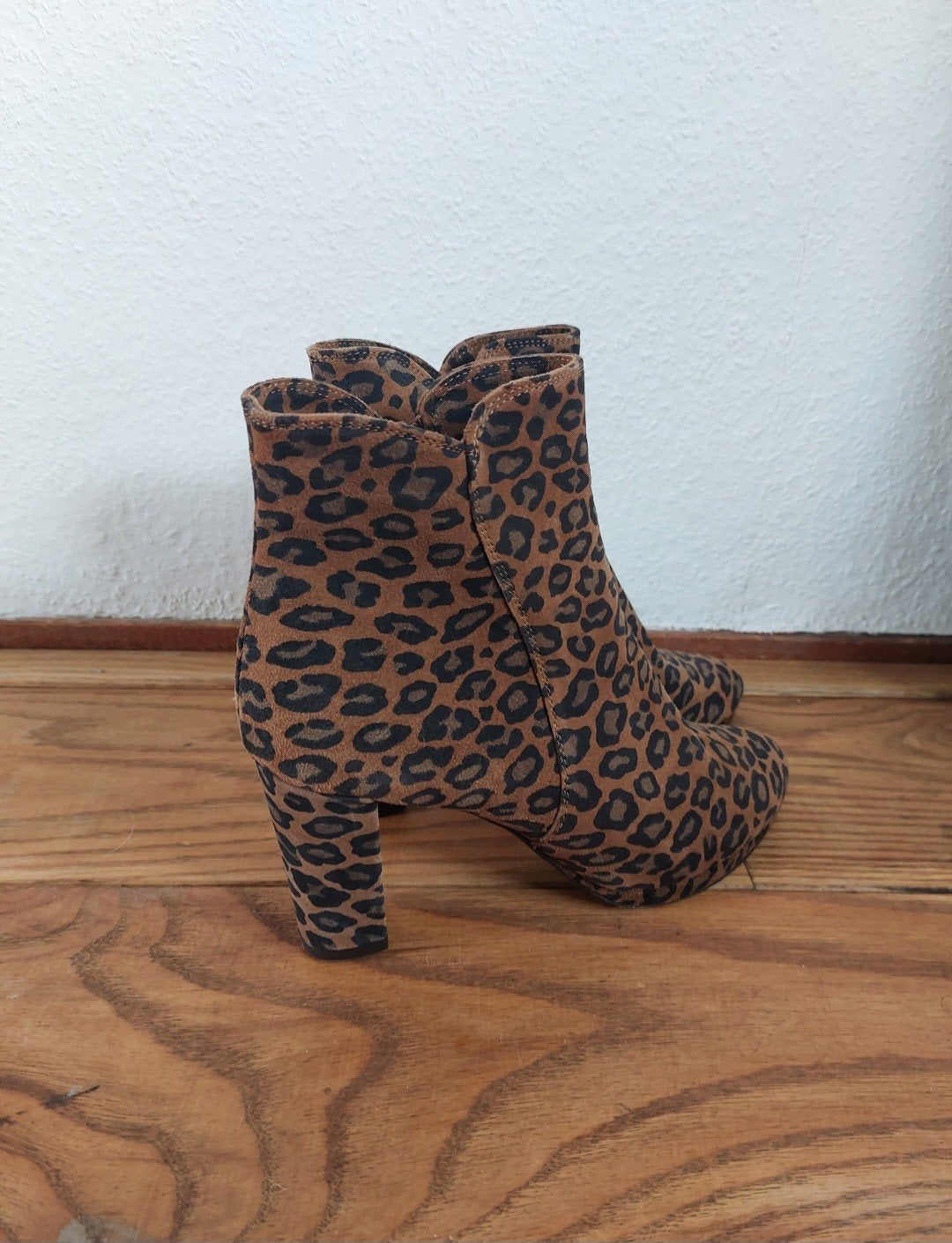 Laarsjes tijgerprint, Ophalen of Verzenden, Zo goed als nieuw, Bruin