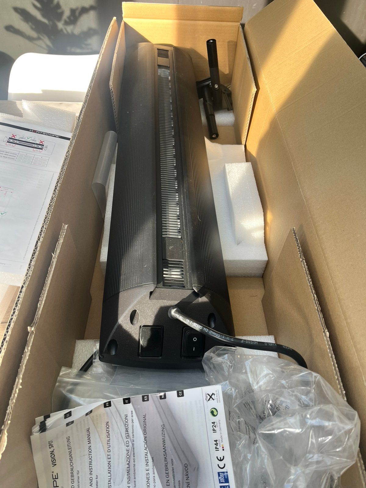 *nieuw in de doos* terrasheater HEATSCOPE SPOT 2800 WATT, Tuin en Terras, Ophalen, Nieuw, Elektrisch
