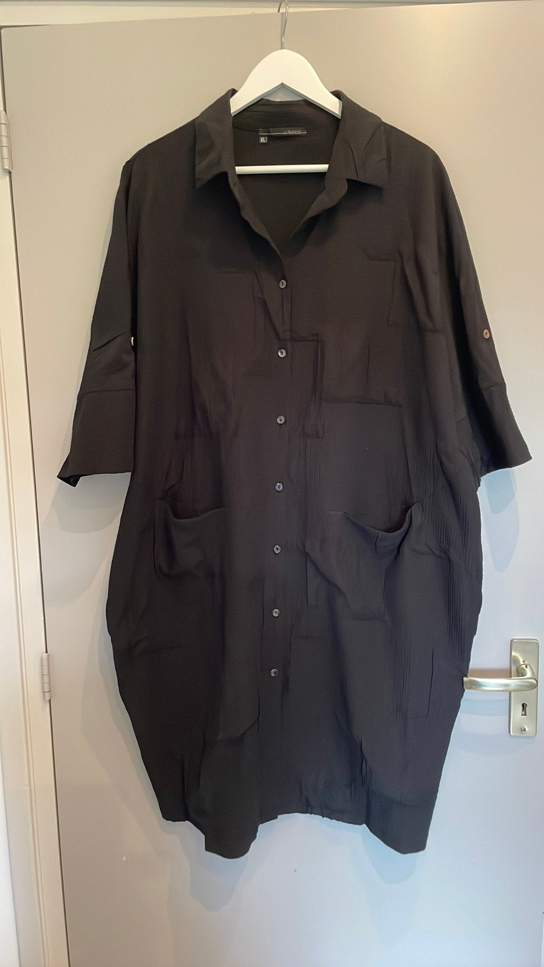 Elsewhere jurk / lange blouse, Kleding | Dames, Ophalen of Verzenden, Zo goed als nieuw, Maat 46/48 (XL) of groter, Zwart