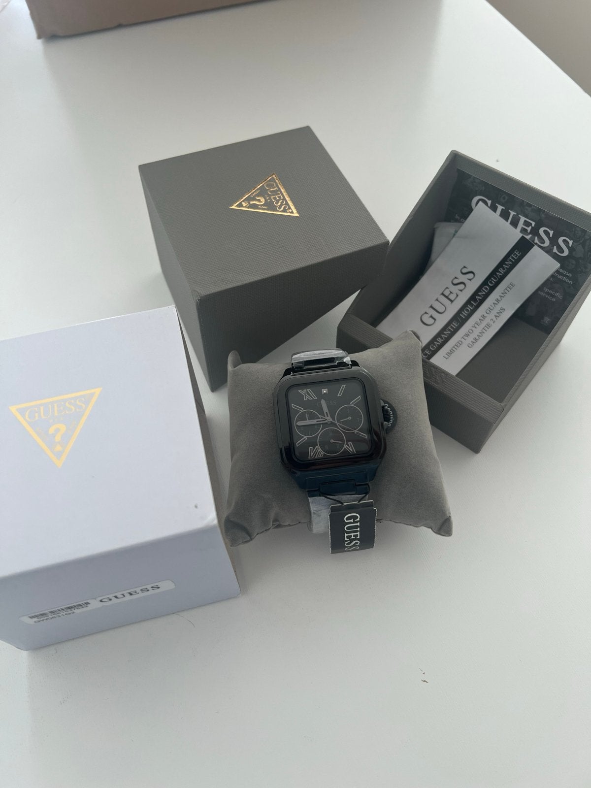 Guess GW0631G2 Herenhorloge - Zwart, Nieuw in doos, Overige merken, Staal, Polshorloge, Nieuw