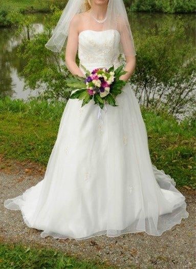 trouwjurk, Kleding | Dames, Trouwkleding en Trouwaccessoires, Zo goed als nieuw, Trouwjurk, Wit, Ophalen of Verzenden