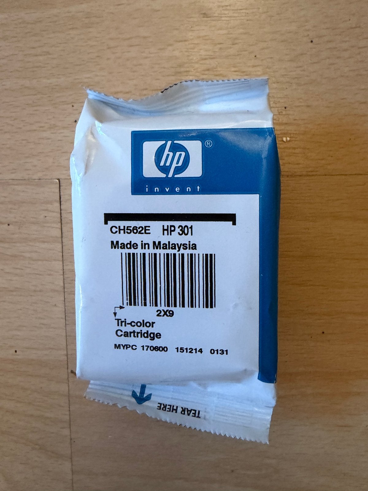 HP 301 Tri-color Cartridge CH562E, Ophalen of Verzenden, Nieuw, Cartridge