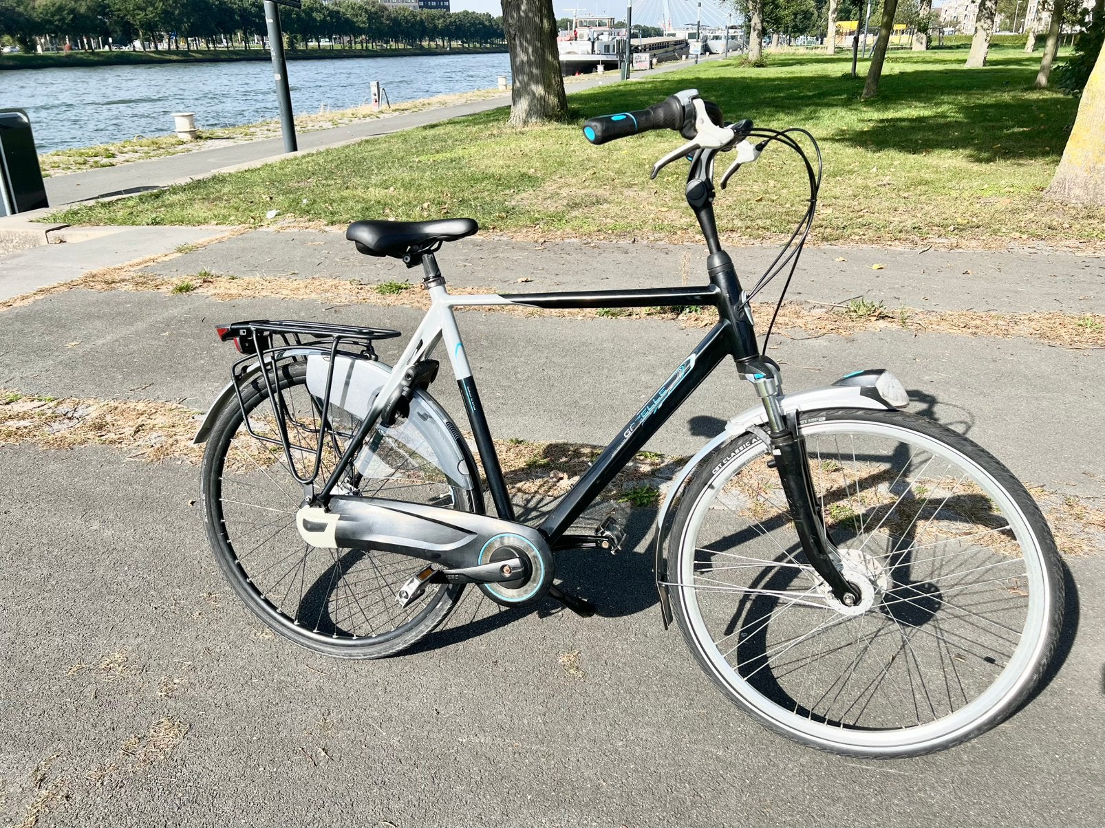 Gazelle Eclipse herenfiets 8 vers, frame 61cm, 28 inch, Ophalen, Gebruikt, Versnellingen, 61 tot 65 cm