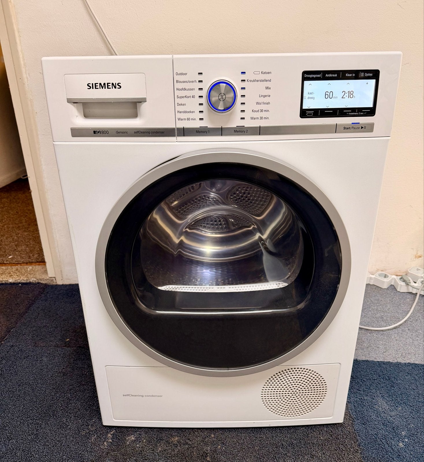 Siemens iQ800 WT47Y700NL warmtepompdroger - 8 kg A++, Witgoed en Apparatuur, Www.siemens.com, 8 tot 10 kg, Germany, Ophalen of Verzenden