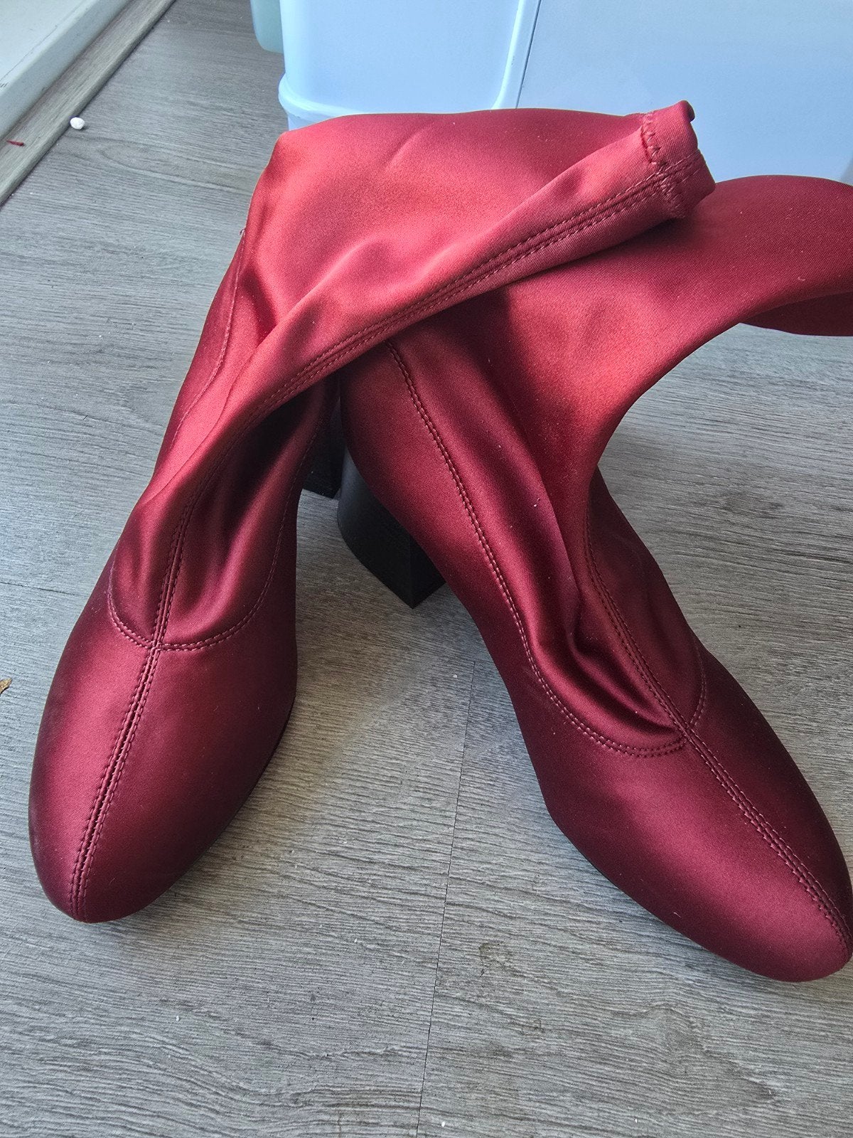 nieuwe party laarzen / new burgundy party boots 37, Ophalen, Nieuw