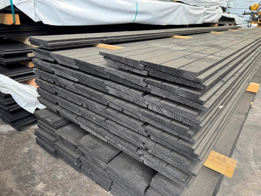 Restpartij 66 Zweeds Rabat planken | 500 cm | 12-26 mm, Tuin en Terras, Palen, Balken en Planken, Ophalen, Zo goed als nieuw, 250 cm of meer