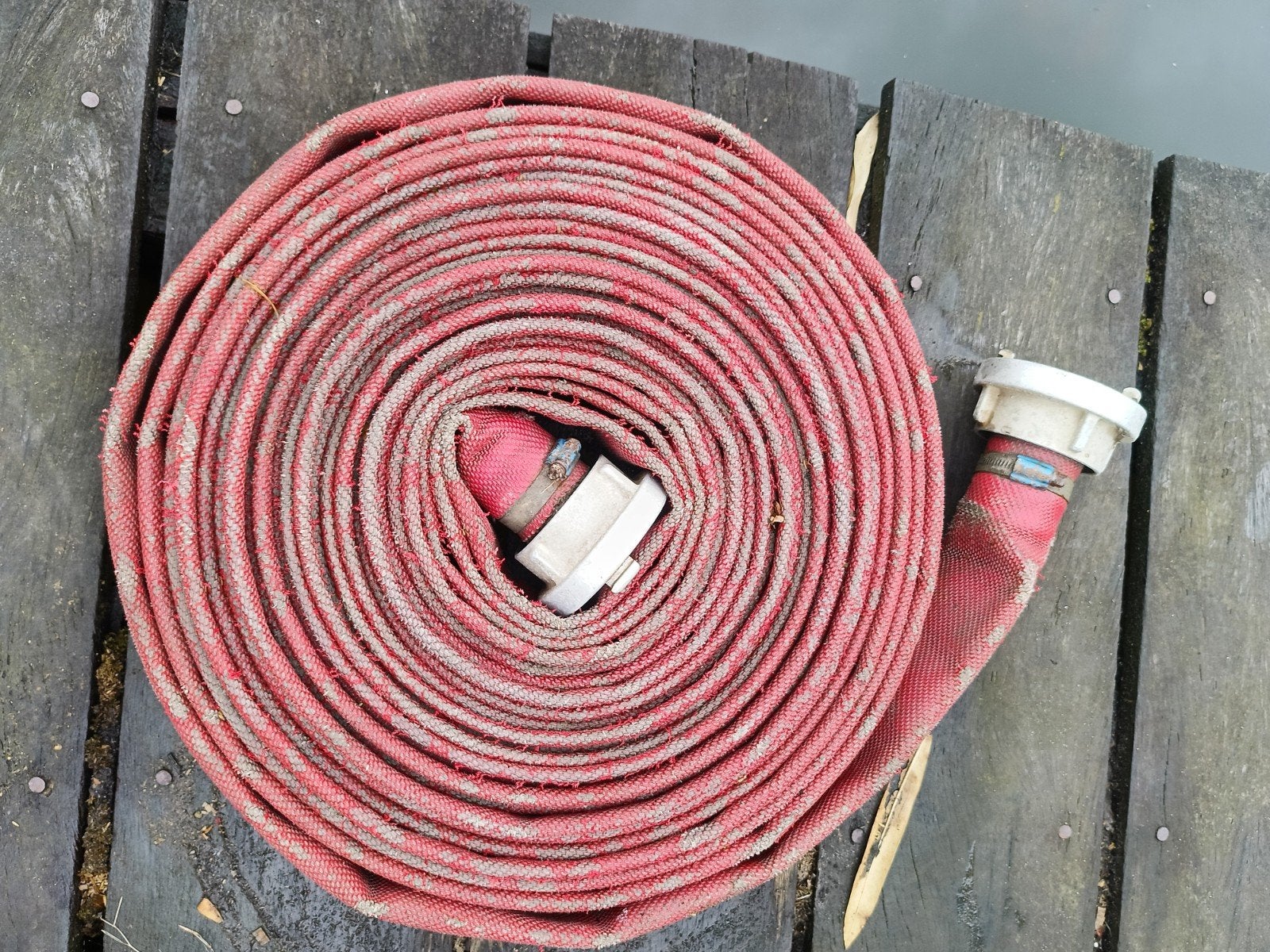 Brandweer slang, Ophalen, Gebruikt, Tuinslang