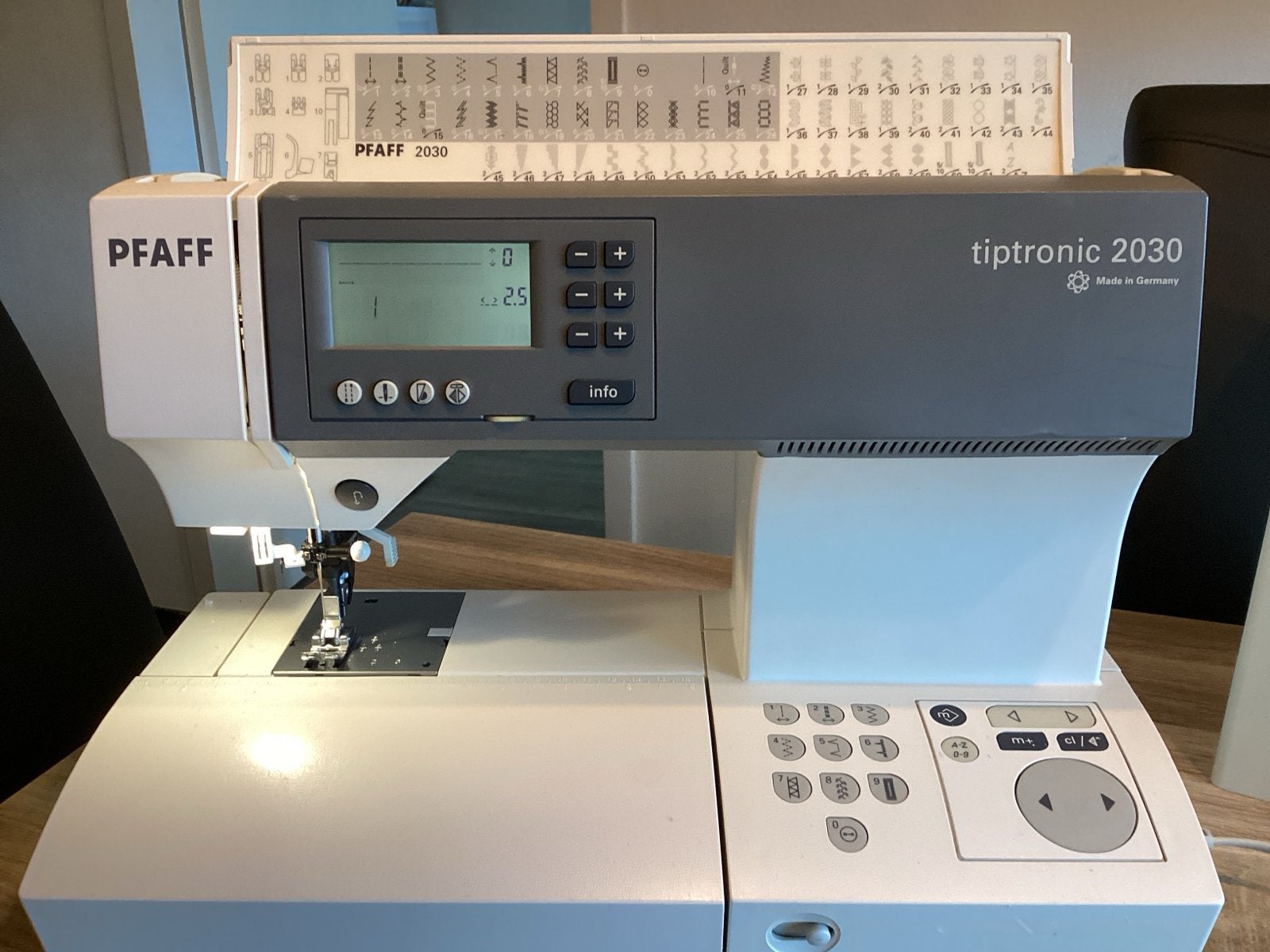 PFAFF TIPTRONIC.2030 Naaimachine, comp. met DUBBELTRANSPORT, Ophalen of Verzenden, Gebruikt, Naaimachine, Pfaff