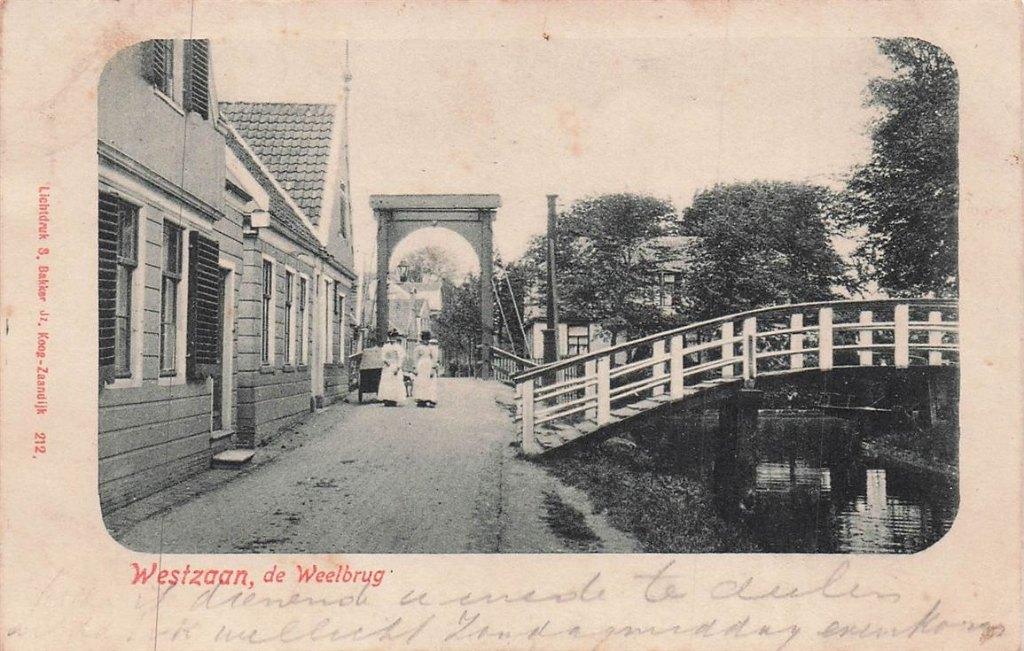 703-442-037 Westzaan De Weelbrug, Verzamelen, Verzenden, Voor 1920, Noord-Holland