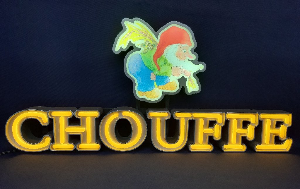 Chouffe Led Lichtreclame / Lichtbak, Ophalen of Verzenden, Nieuw, Overige typen, Duvel