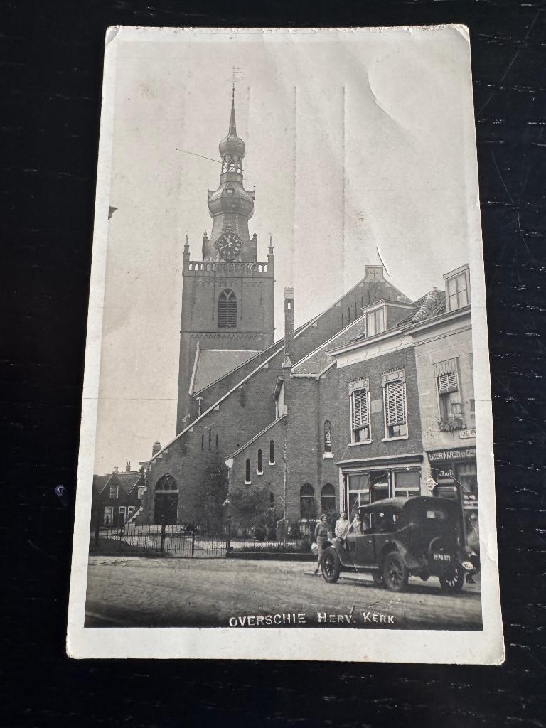fotokart Overschie bij Rotterdam 1931, Verzenden, 1920 tot 1940, Gelopen, Zuid-Holland