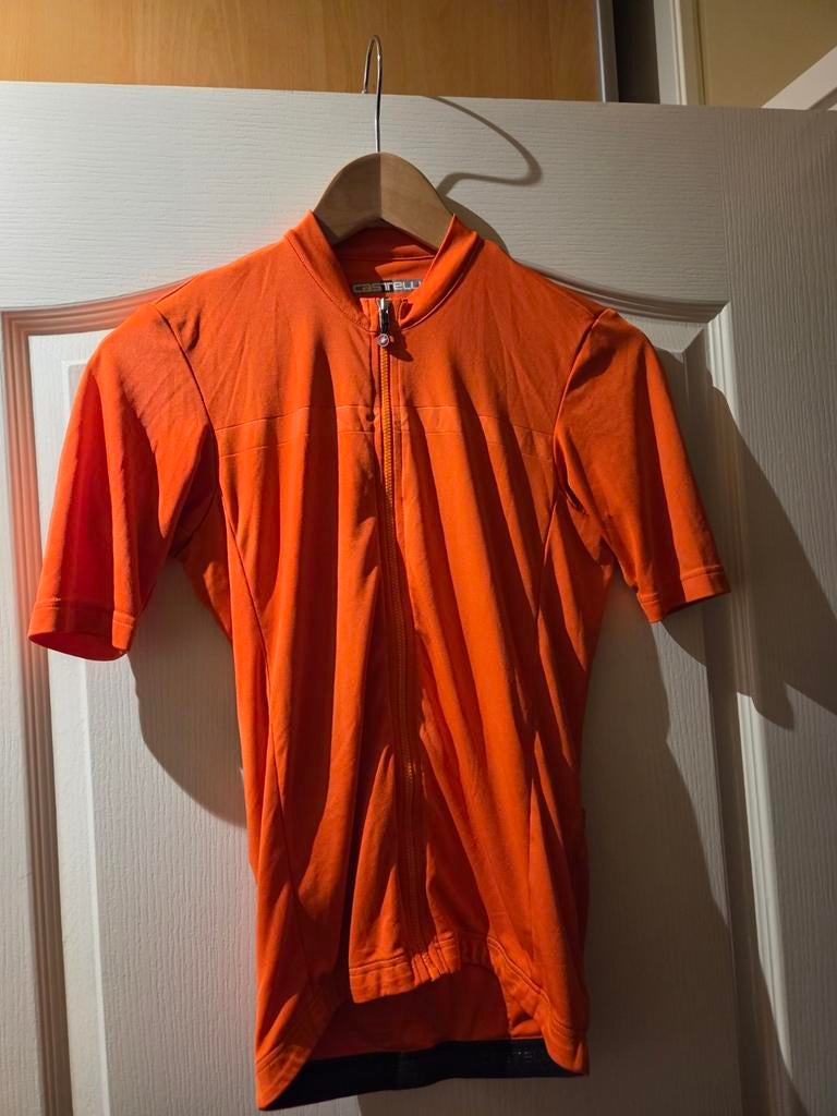 Castelli fietsshirt - Oranje, S, Gebruikt, Castelli, Heren