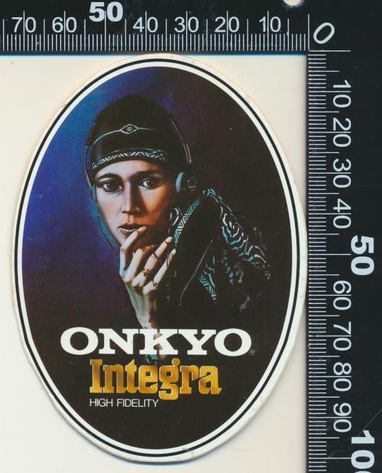 Sticker: Onkyo - Integra, Ophalen of Verzenden, Zo goed als nieuw, Bedrijf of Vereniging