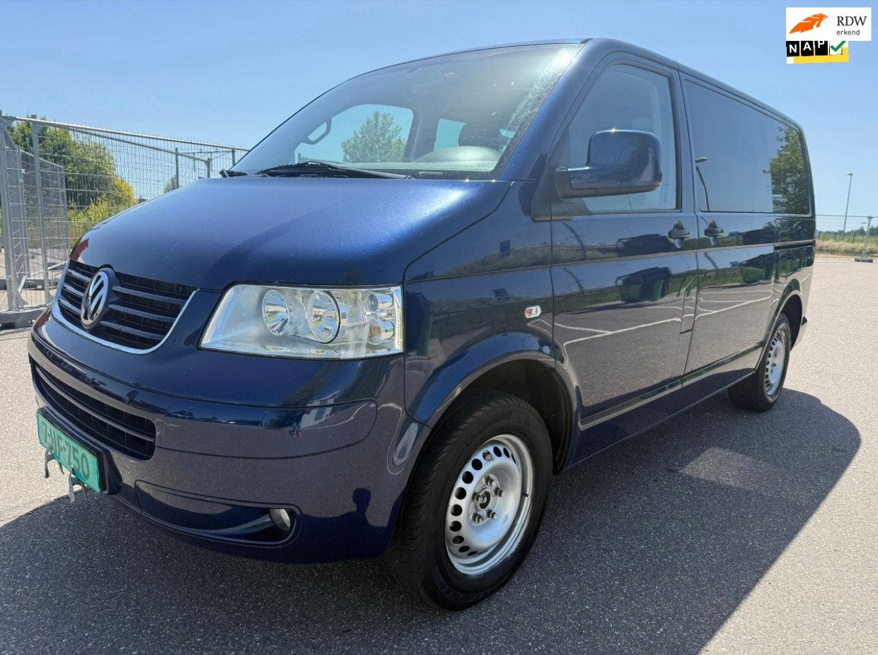 Volkswagen Transporter 2.5 TDI 300 Highline DC, Auto's, Bestelauto's, Gebruikt, Origineel Nederlands, Bedrijf, 131 pk