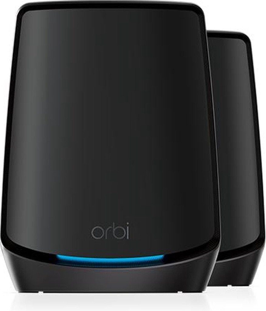 NETGEAR Orbi RBK862SB Black Edition – WiFi 6 Mesh – 2-Pack, Computers en Software, Routers en Modems, Ophalen of Verzenden, Zo goed als nieuw