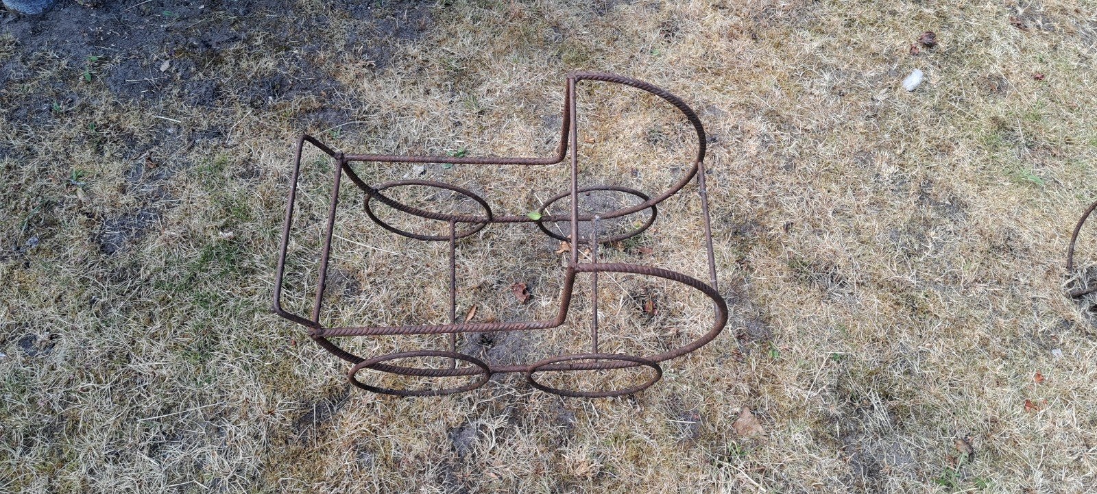 Kinderwagen van geroest draadijzer, Tuin en Terras, Tuinwanddecoratie, Ophalen