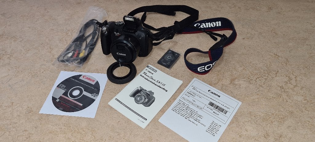 Canon Powershot SX1 IS, Ophalen, Gebruikt, Canon, Ingebouwde flitser