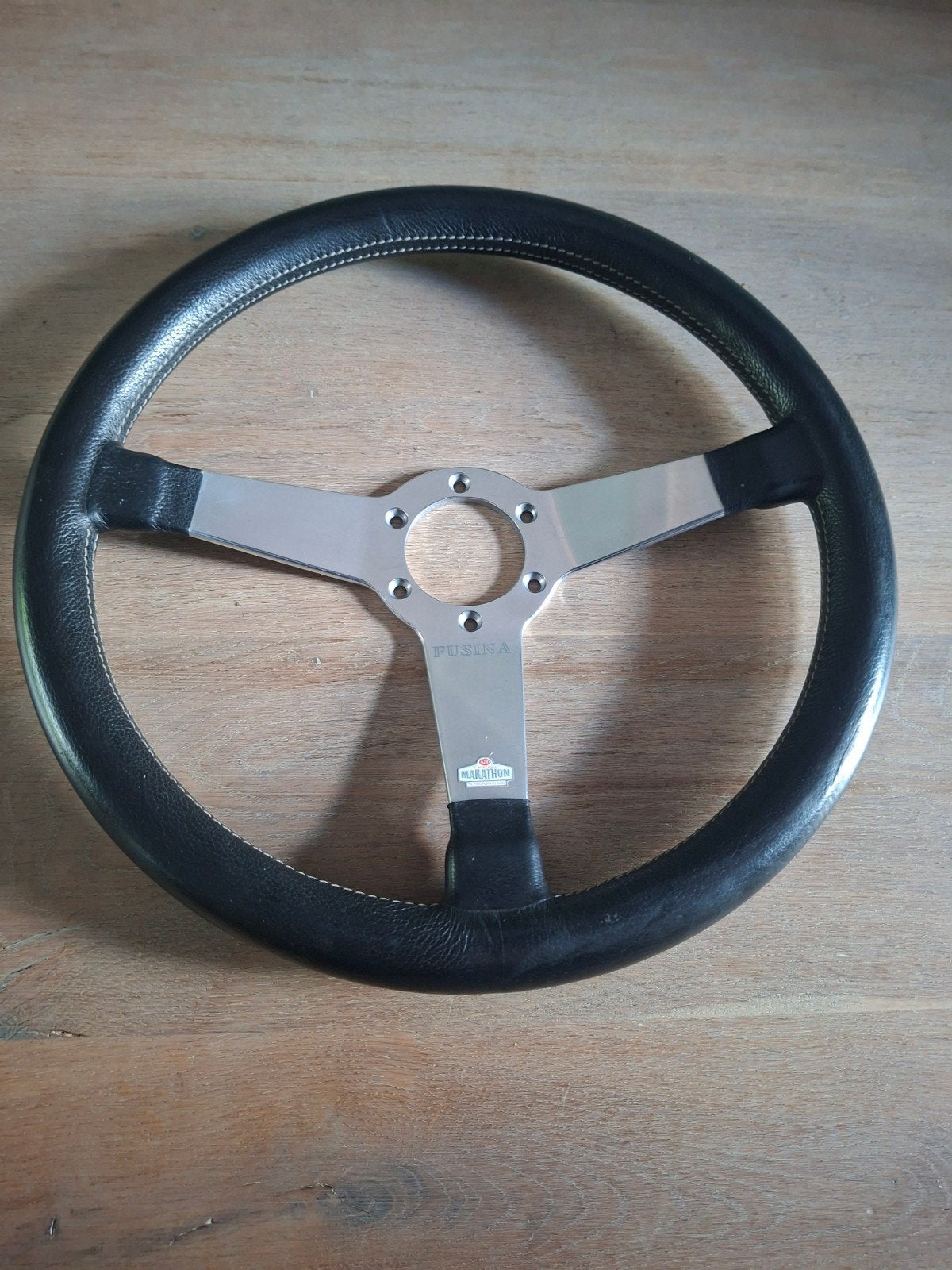 "Nieuw"  Fusina leder sportstuur  Nürburgring 500 Marathon, Auto-onderdelen, Besturing, Ophalen, Nieuw, BMW
