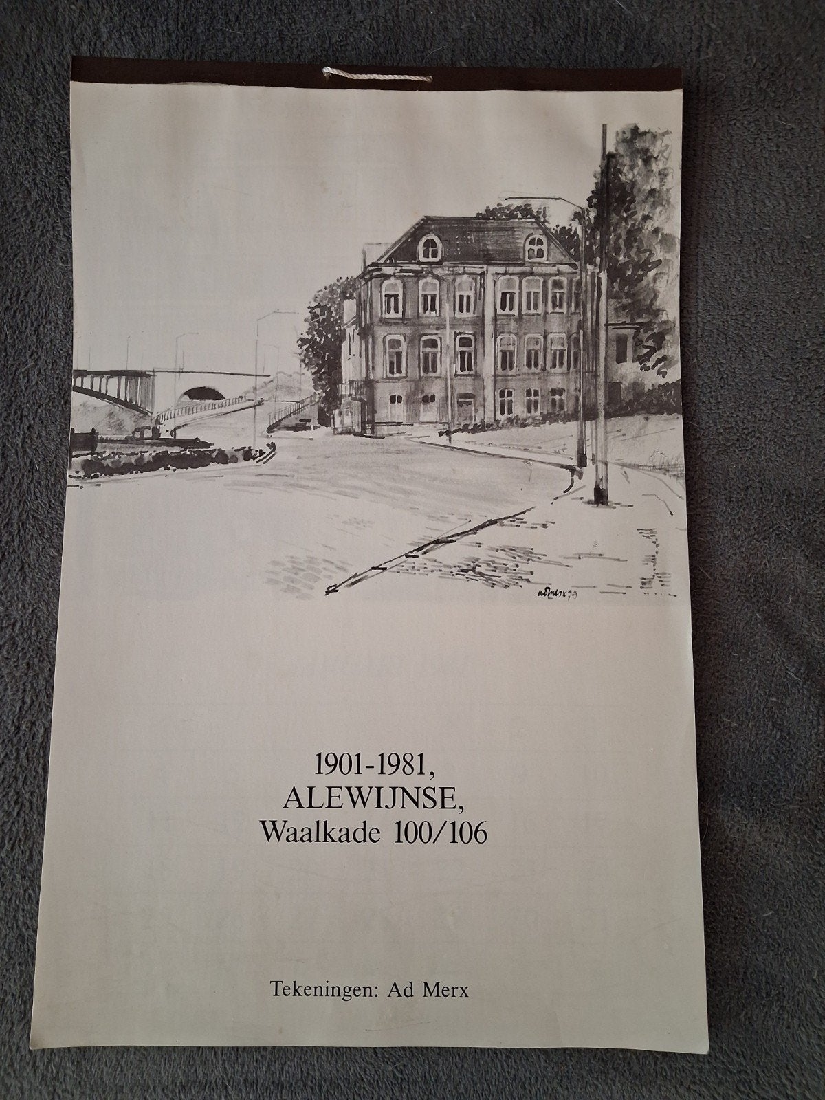kalender firma Alewijnse NIJMEGEN. 1981, Ophalen of Verzenden, Maandkalender