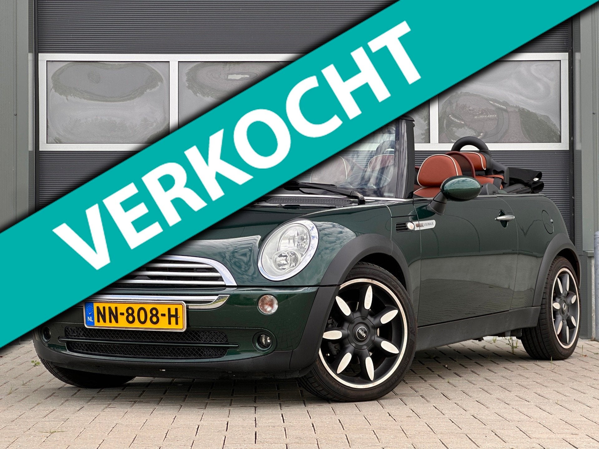 Mini Cabrio 1.6 Cooper Sidewalk Automaat British Racing Gree, Gebruikt, 4 cilinders, 4 stoelen, 116 pk