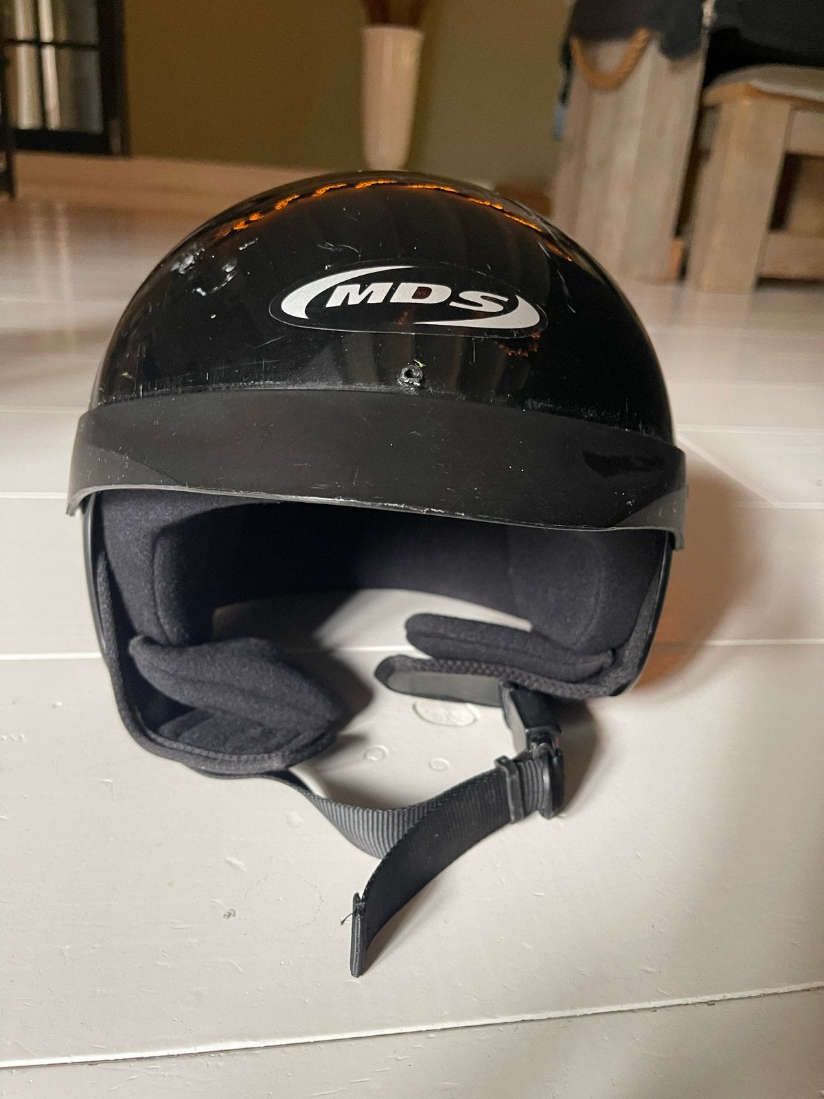 MDS Ascot Scooterhelm Zwart Maat S, Ophalen of Verzenden, Gebruikt, Small