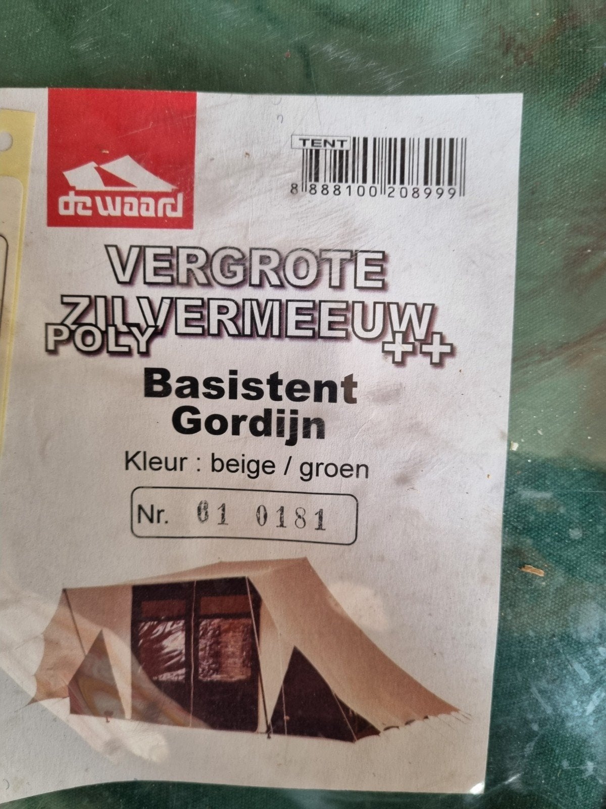 De Waard Zilvermeeuw ++ tent uit 2018, Caravans en Kamperen, Tenten, Ophalen, Gebruikt, Tot en met 6