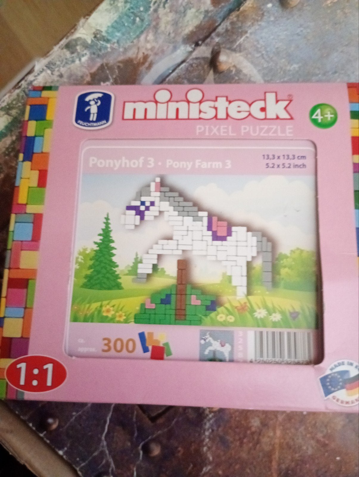 Ministeck Pixel Puzzle Ponyhof 3 - Pony Farm 3 (Nieuw), Ophalen of Verzenden, Nieuw, Losse ministeck of Strip