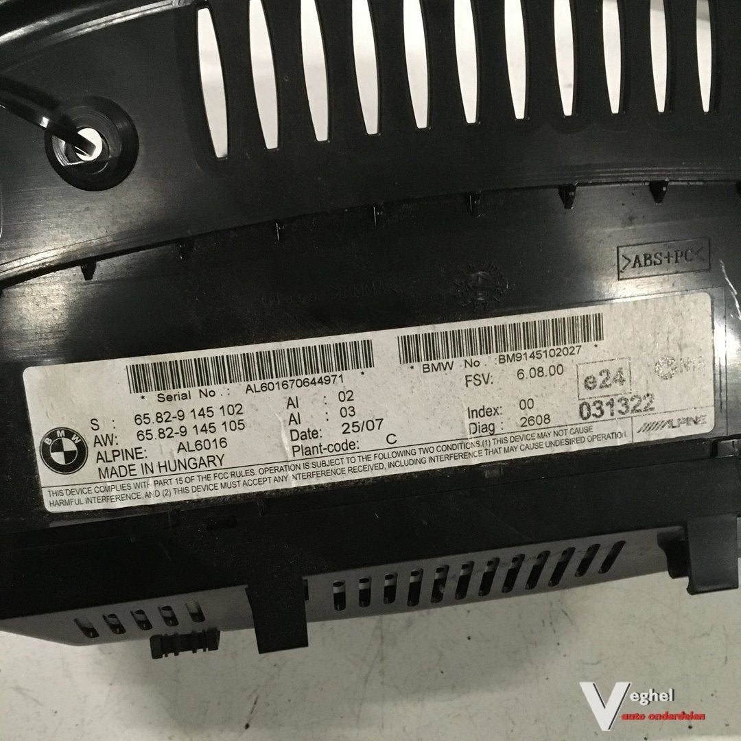 BMW 3 serie E90 diesel 2008  Navigatiescherm 65.82-9 145 102, Auto diversen, Autonavigatie, Gebruikt, -, -, Ophalen of Verzenden