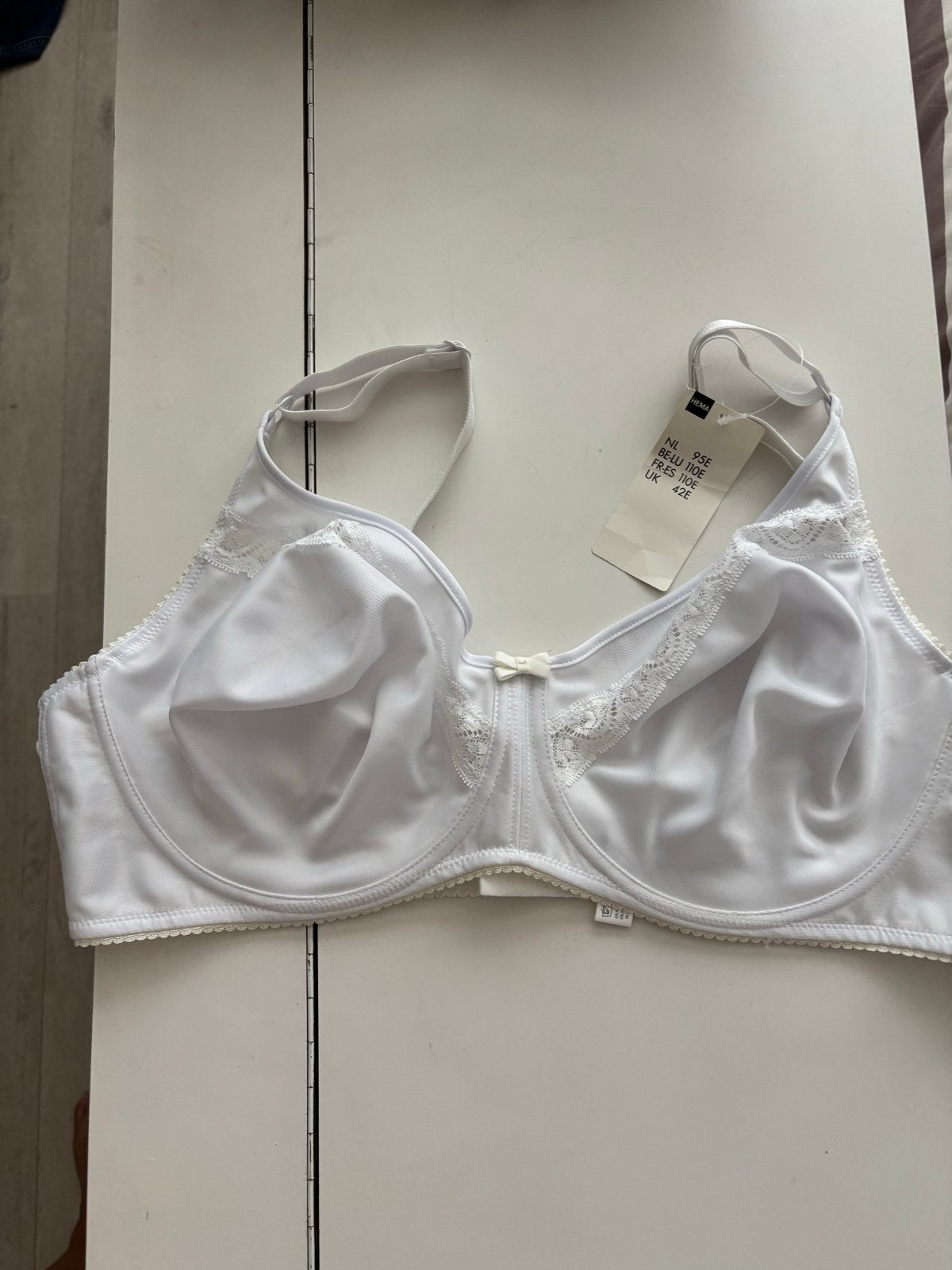 Nieuwe Hema beugel BH - Maat 95E, Ophalen of Verzenden, Wit, BH