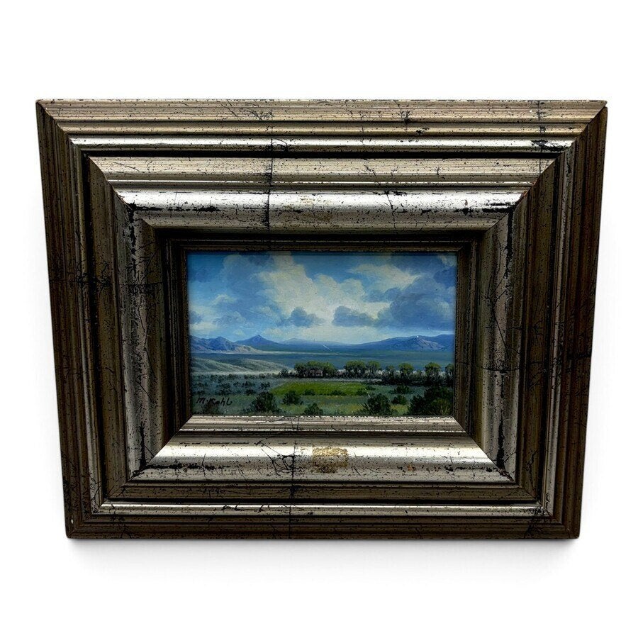 M. Kohl (20e eeuw) Landschap, mogelijk Zuid-Afrika, Antiek en Kunst, Overige stijlen, Doek, Ophalen of Verzenden, Landschap