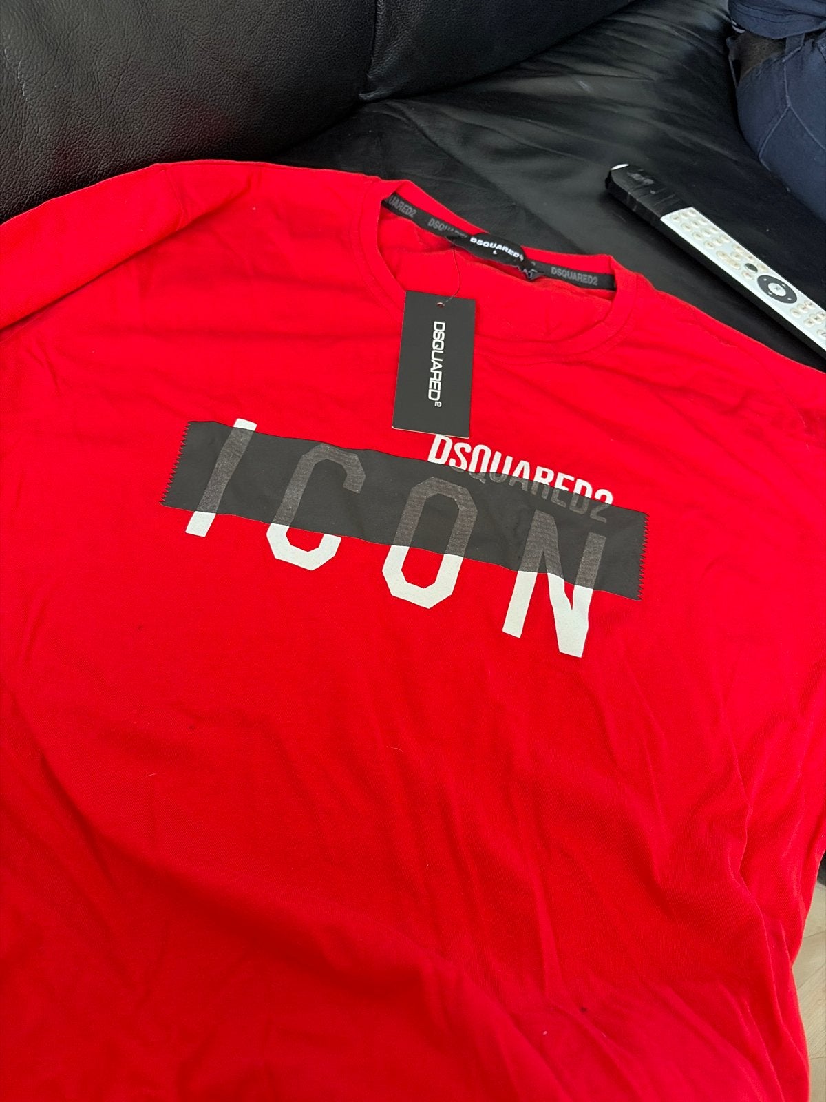 Dsquared2 Icon T-shirt Rood Maat L, Kleding | Heren, Ophalen of Verzenden, Nieuw, Maat 52/54 (L), Rood