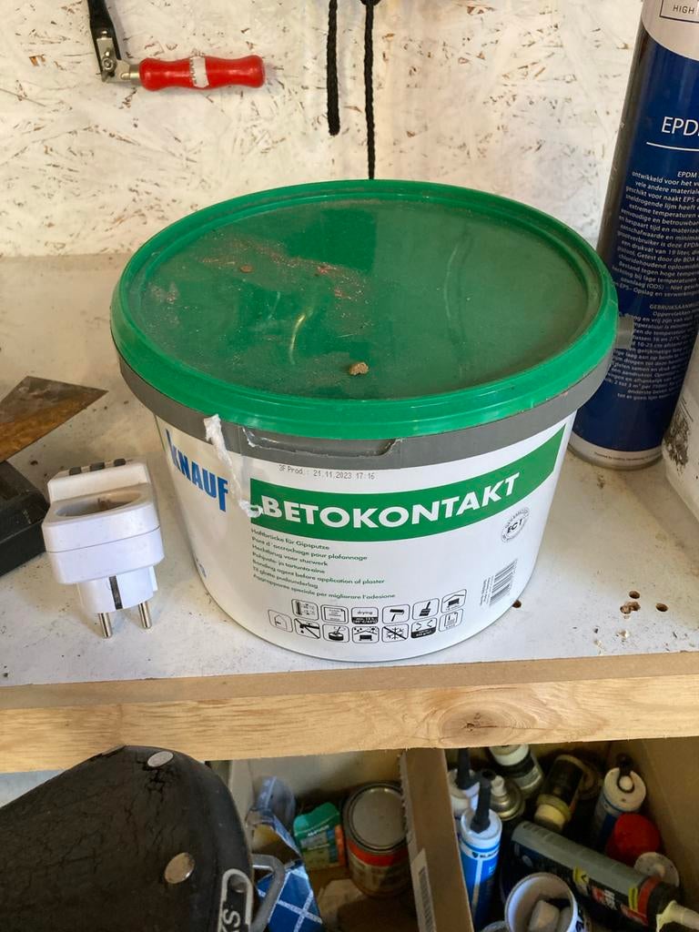 Knauf Betokontakt Hechtbrug voor Gipsputz en Stucwerk, Doe-het-zelf en Verbouw, Verf, Beits en Lak, Ophalen, Overige kleuren, 10 tot 15 liter