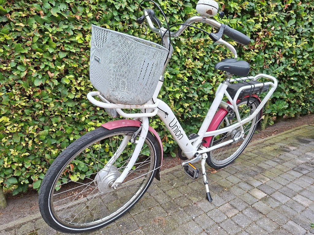 Dames fiets electrisch merk Union, Gebruikt, Velgrem, Versnellingen, 50 tot 53 cm