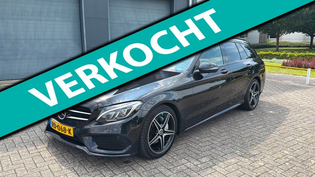 Mercedes-Benz C-klasse Estate 220 CDI Prestige Amg Volledig, Achterwielaandrijving, 4 cilinders, Zwart, Leder