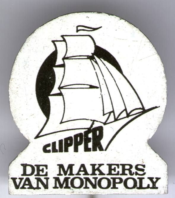 CLIPPER de makers van monopoly blik speldje ( W_356), Ophalen of Verzenden, Zo goed als nieuw, Merk, Speldje of Pin