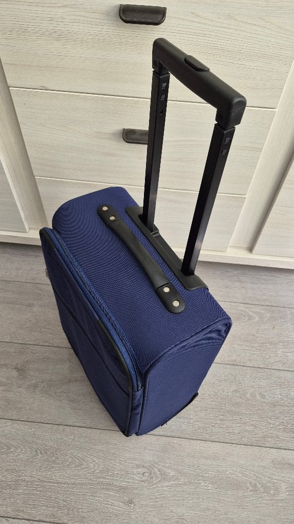 Stoffen handbagage koffer, Sieraden, Tassen en Uiterlijk, Koffers, Ophalen, Wieltjes, 50 tot 60 cm, Hard kunststof