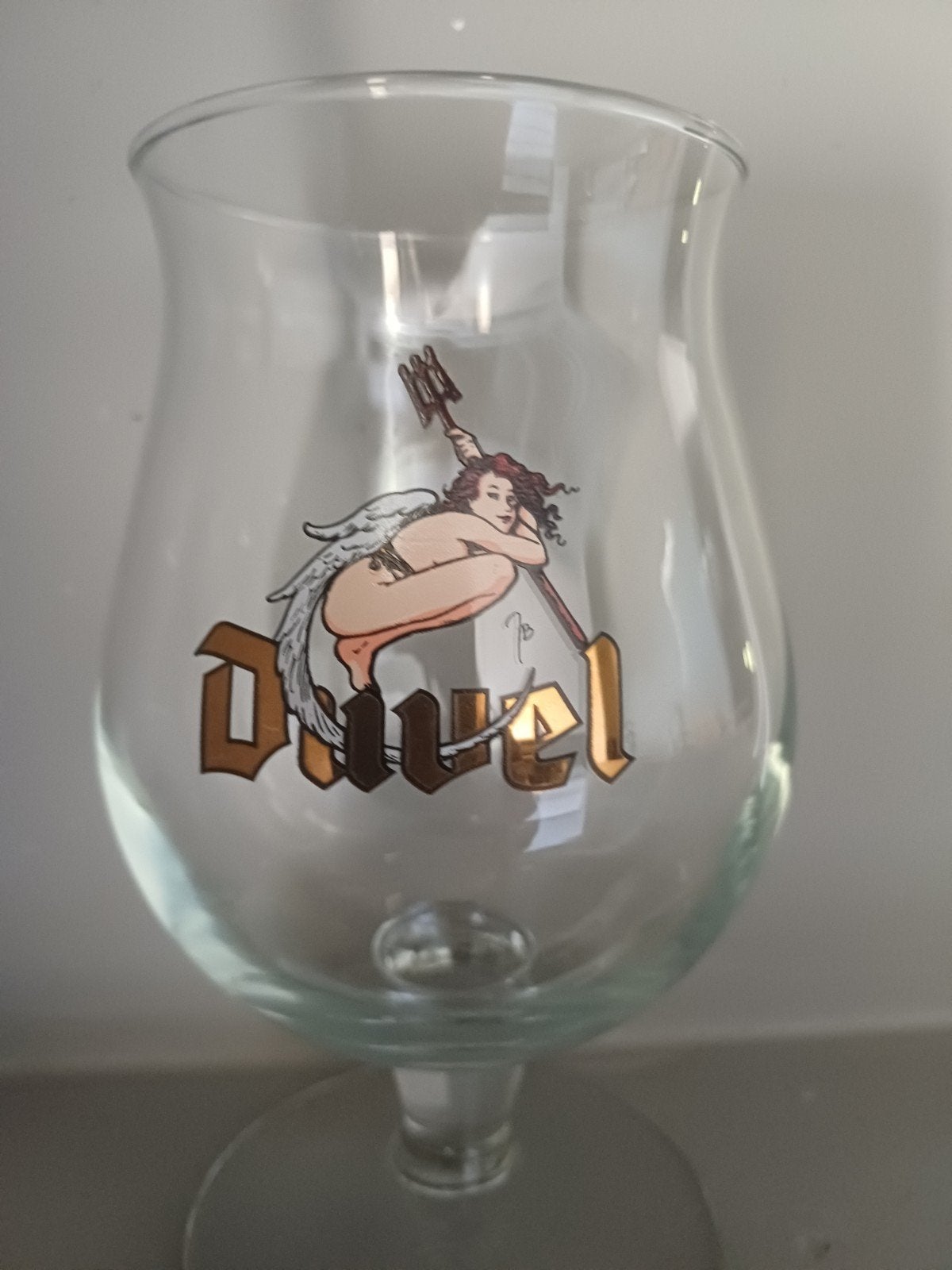 Hop  Duvelin  ...Duvel bierglas, Verzamelen, Biermerken, Ophalen of Verzenden, Zo goed als nieuw, Glas of Glazen, Duvel
