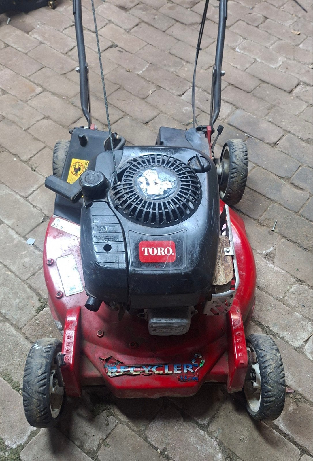 Toro grasmaaier - werkt, loopt hoog in toeren, Ophalen of Verzenden, Gebruikt, Benzine-grasmaaier, Toro