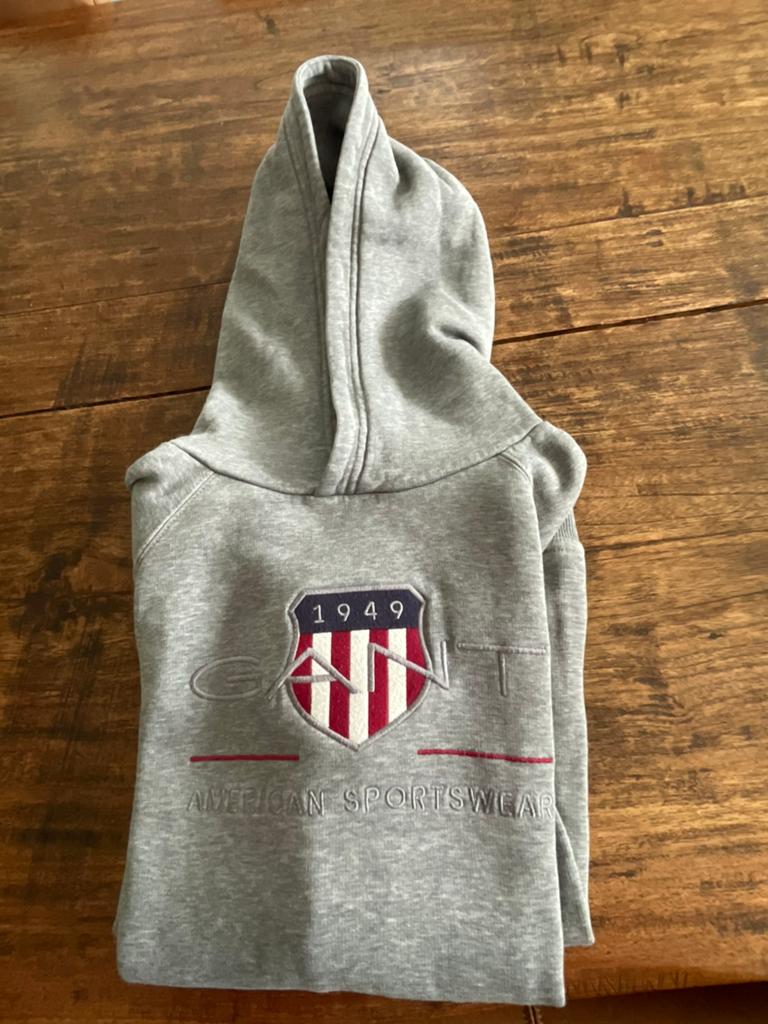 Hoodie Gant - Achive Shield Unisex - maat 170, Kinderen en Baby's, Kinderkleding | Maat 170, Ophalen of Verzenden, Zo goed als nieuw