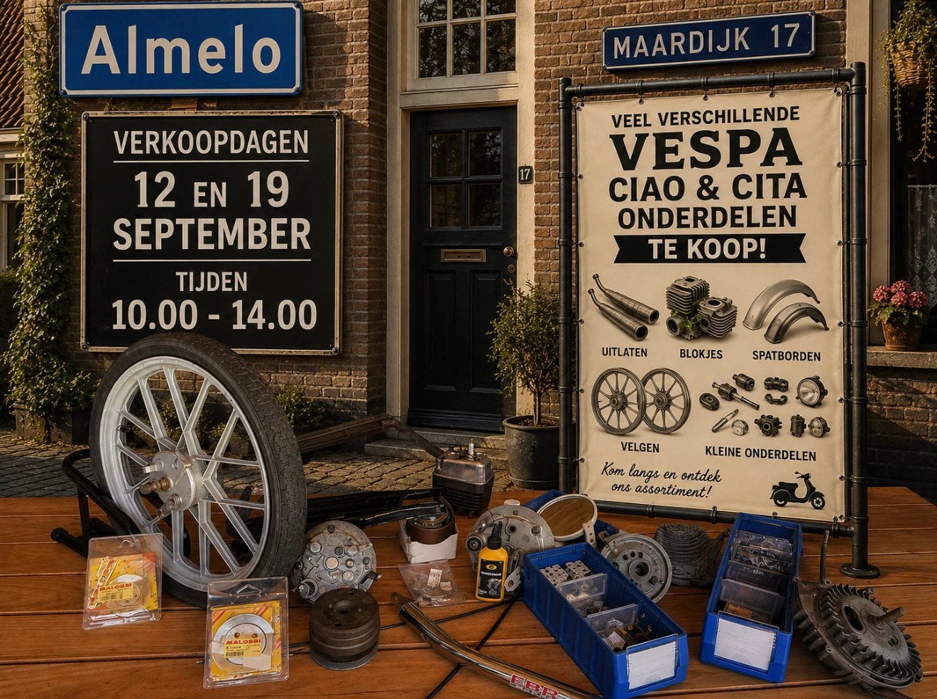Vespa onderdelen verkoop  dagen 12&19 september, Ophalen of Verzenden, Zo goed als nieuw, Overige typen