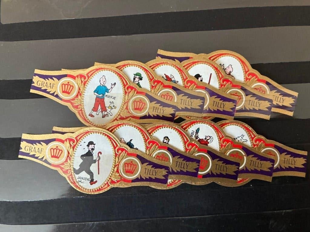 Sigarenbandjes Graaf Tilly NF Kuifje paars, Ophalen of Verzenden, Nieuw, Sigarenbandjes